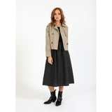 CC Heart - Jakke - Alicia kort trenchcoat Sand olive