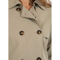 CC Heart - Jakke - Alicia kort trenchcoat Sand olive