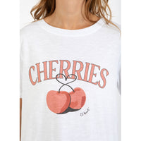 CC Heart - T-skjorte - Cherries Hvit