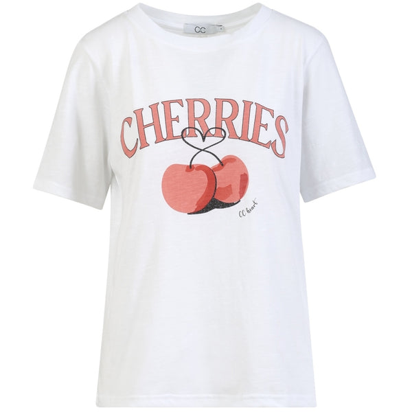 CC Heart - T-skjorte - Cherries Hvit