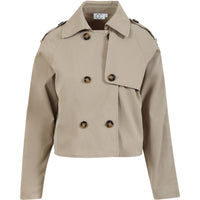 CC Heart - Jakke - Alicia kort trenchcoat Sand olive