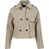 CC Heart - Jakke - Alicia kort trenchcoat Sand olive