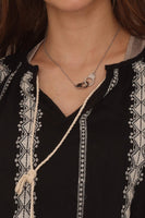 Phi Phi Star - Topp - Boho inspirert tunika svart 1029