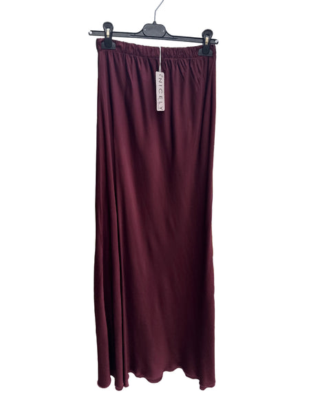 Skjørt – Sateng – Plomme