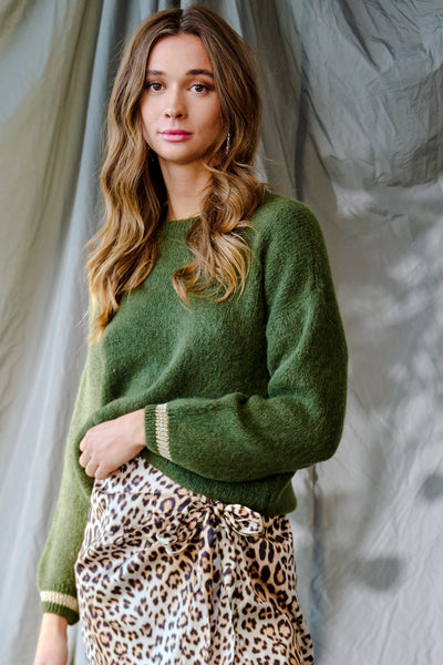 Noella - Paida Knit Sweater - Army