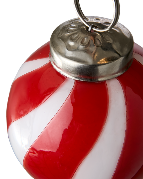 Affari Of Sweden – Julekule – Circus Rød/Hvit stor