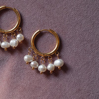 Timi of Sweden - Estelle - Pearl Hoop Earrings