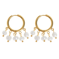 Timi of Sweden - Estelle - Pearl Hoop Earrings