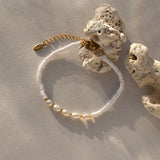 Timi of Sweden - Armbånd - Zora Pearl White Bead Bracelet