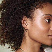 Timi - of Sweden - Luna - Moon With Face Earrings