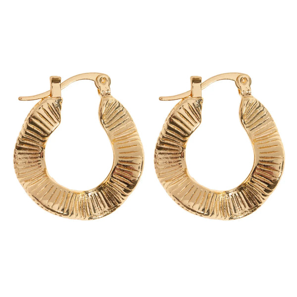Timi of Sweden - Zeina - Wavy Hoop Earrings