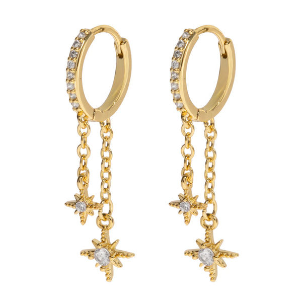 Timi of Sweden - Winny - Star Chain Earrings