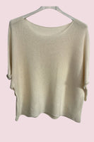 Copenhagen Luxe - Tynnstrikket topp 2318 - Creme