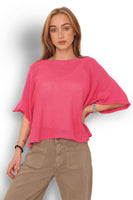 Copenhagen Luxe - Tynnstrikket topp 2318 - Rosa