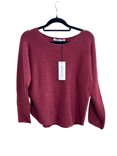 Copenhagen Luxe – Genser – Lurex 2219 Bordeaux
