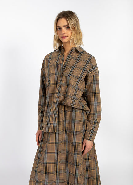 CC Heart – Skjorte – Alia Brown Check