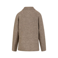 CC Heart – Genser – Emma Zip Knit Golden Brown Melange