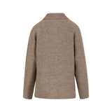 CC Heart – Genser – Emma Zip Knit Golden Brown Melange