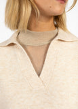 CC Heart – Vest – Emerie Off white Melange