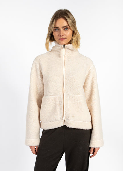 CC Heart – Jakke – Jamie Fleece Zip Off white