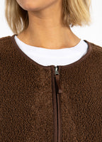 CC Heart – Vest – Jamie Fleece Chocolate Brown