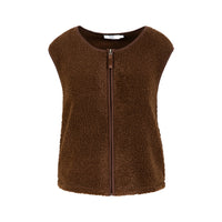 CC Heart – Vest – Jamie Fleece Chocolate Brown