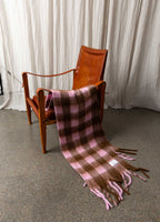 CC Heart – Skjerf – Maren Brown/pink check
