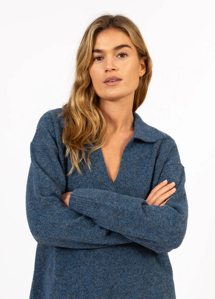 CC Heart - Strikkegenser - Emerie Navy Melange