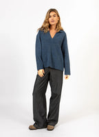 CC Heart - Strikkegenser - Emerie Navy Melange