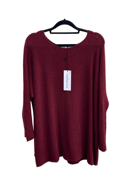 Copenhagen Luxe – Genser – Oversized Strikk Burgunder