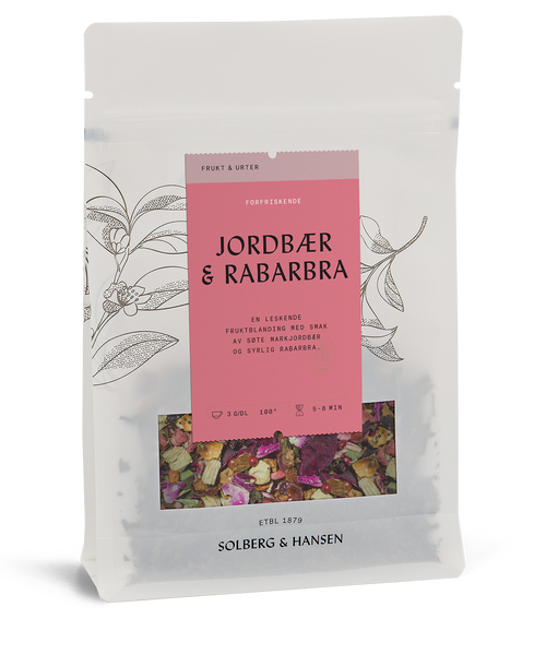 Solberg & Hansen – Te – Jordbær & Rabarbra