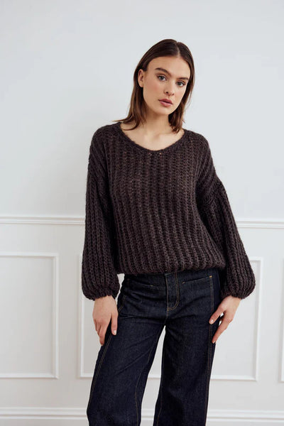 Noella - Joseph Strikkegenser - Dark Brown