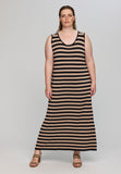 Studio – Kjole – Dolly Svart/Sand Stripe