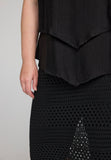 Studio – Skjørt – Fanni Knit Svart