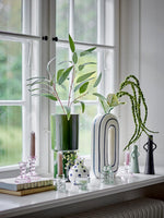 Bloomingville - Vase - Hvit og blå