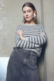 Noella - Juliana Genser - Light Grey/Dark Grey Stripes