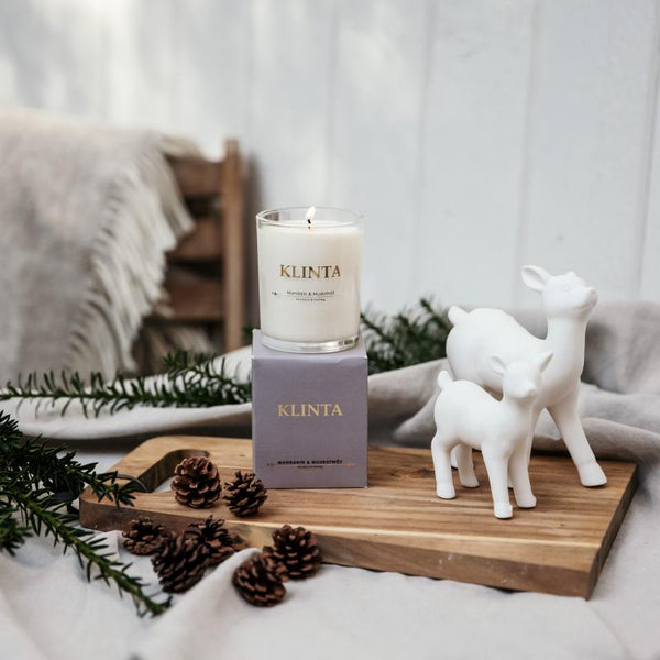 Klinta – Duftlys – Mandarin & Muskatnøtt