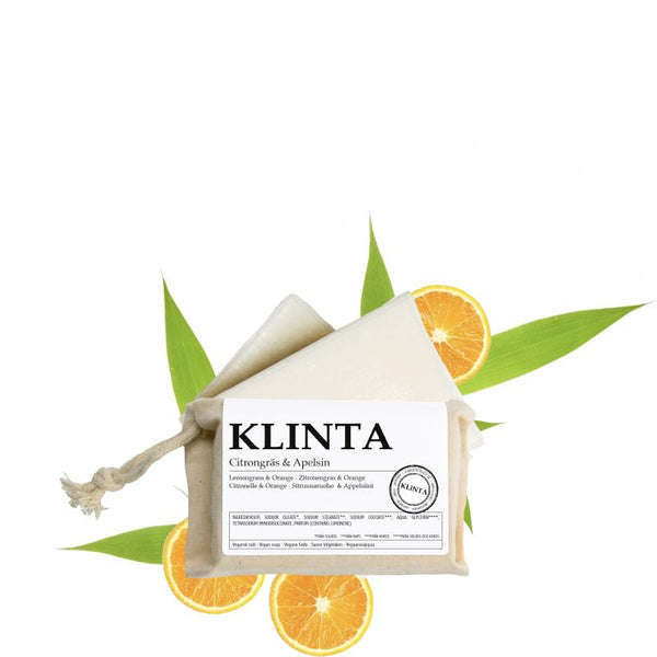 Klinta - Såpe - Lemongrass & Appelsin