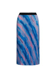 Coster Copenhagen - Pleaded skirt in faded stripe print