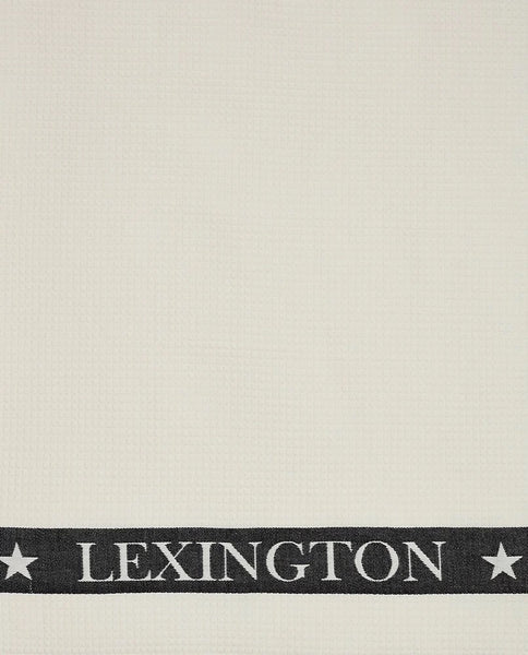 Lexington - Kjøkkenhåndkle - Waffle - Hvit/mørk grå